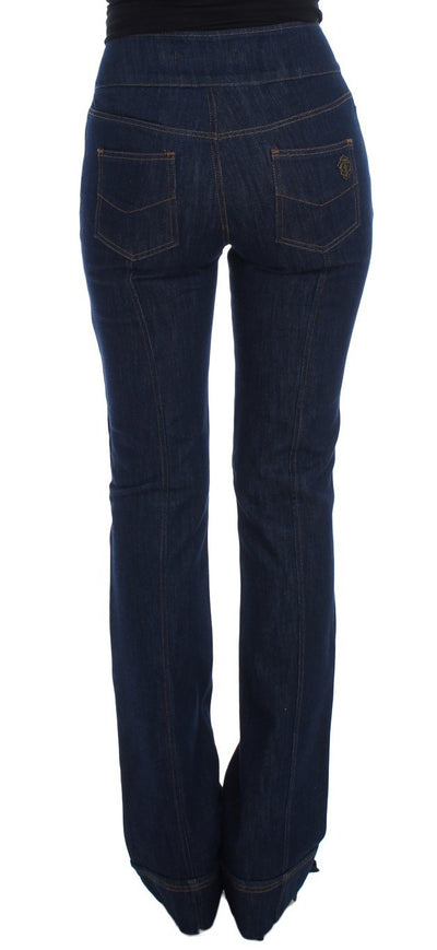 Blue Cotton Stretch Slim Fit Jeans