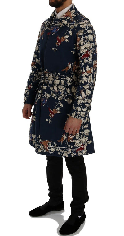 Blue Bird Cotton Trench Coat