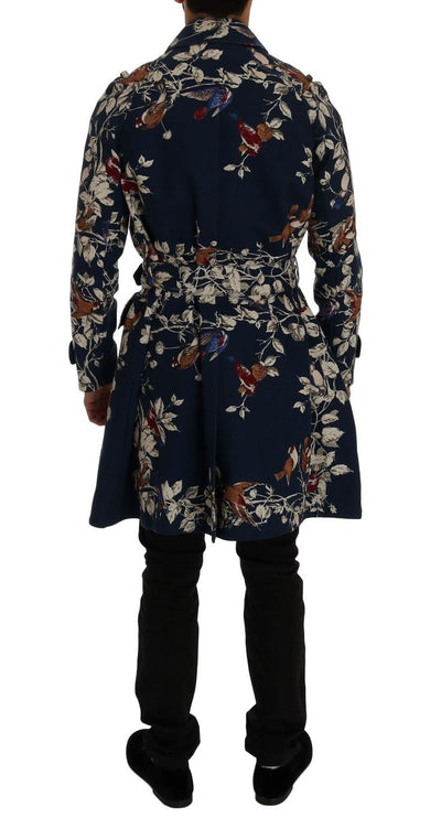 Blue Bird Cotton Trench Coat