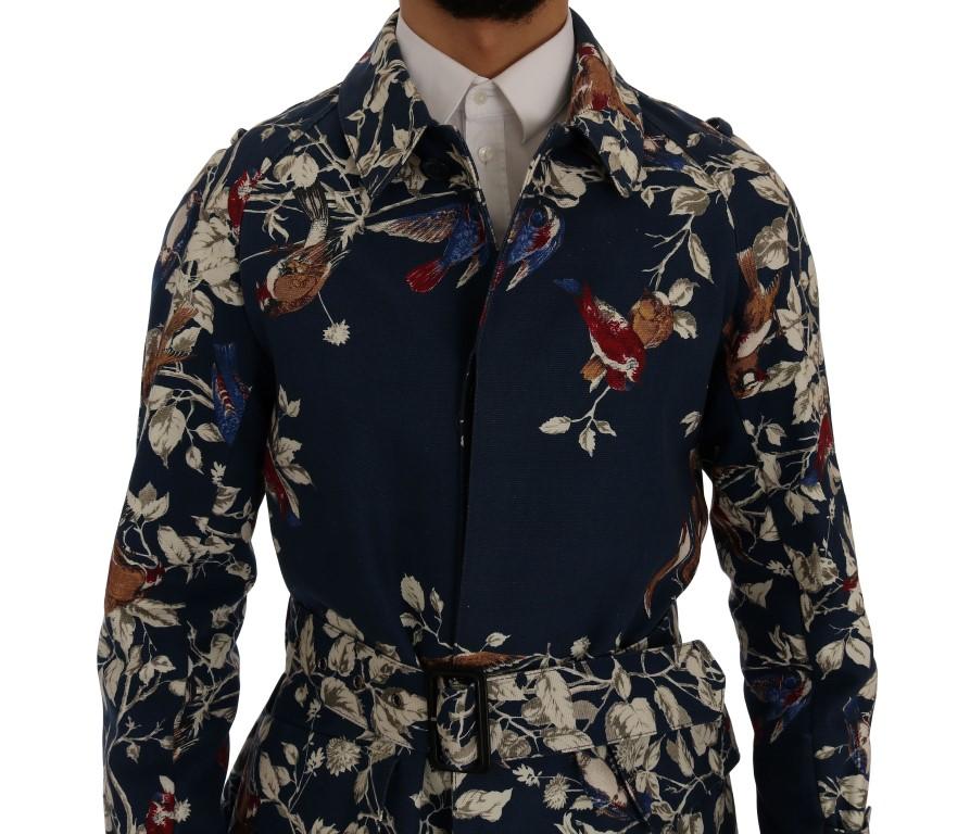 Blue Bird Cotton Trench Coat