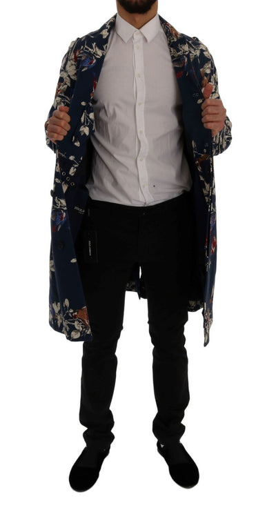 Blue Bird Cotton Trench Coat