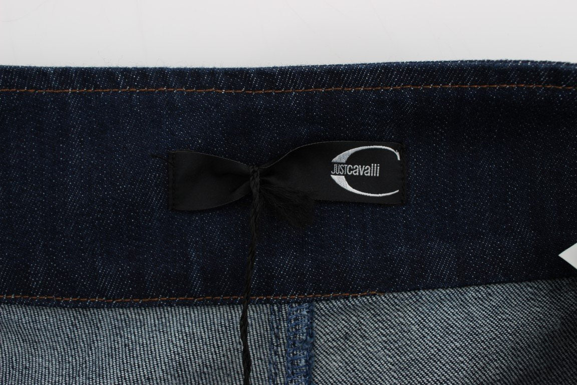 Blue Cotton Stretch Slim Fit Jeans