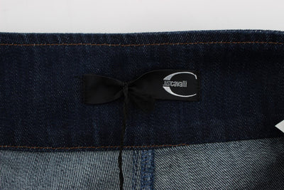 Blue Cotton Stretch Slim Fit Jeans