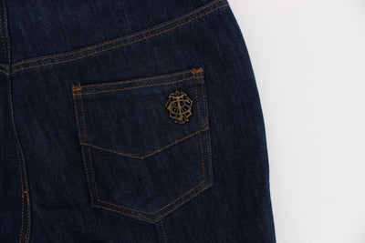 Blue Cotton Stretch Slim Fit Jeans