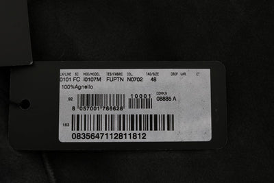 Gray Lambskin Fur Shearling Coat