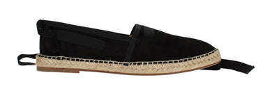 Black Suede Strap Corrida Espadrilles