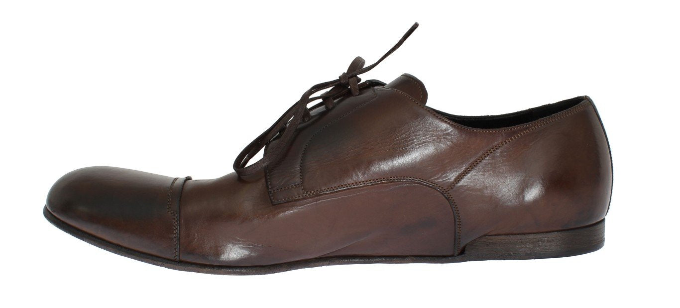 Brown Leather Laceup Dress Formal Shoes