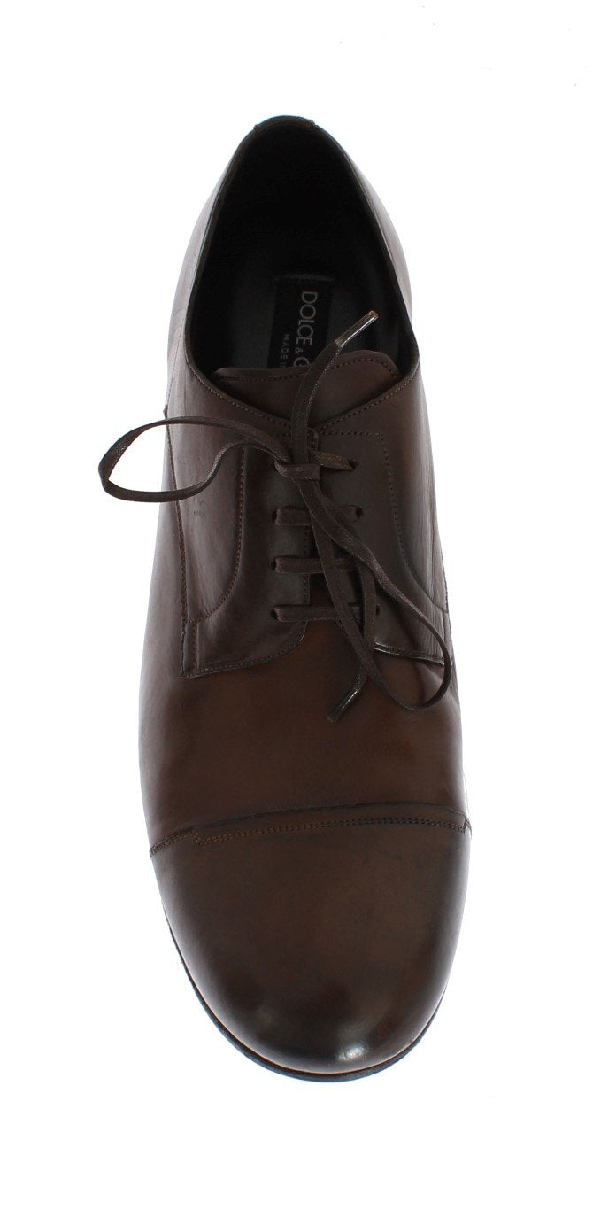 Brown Leather Laceup Dress Formal Shoes