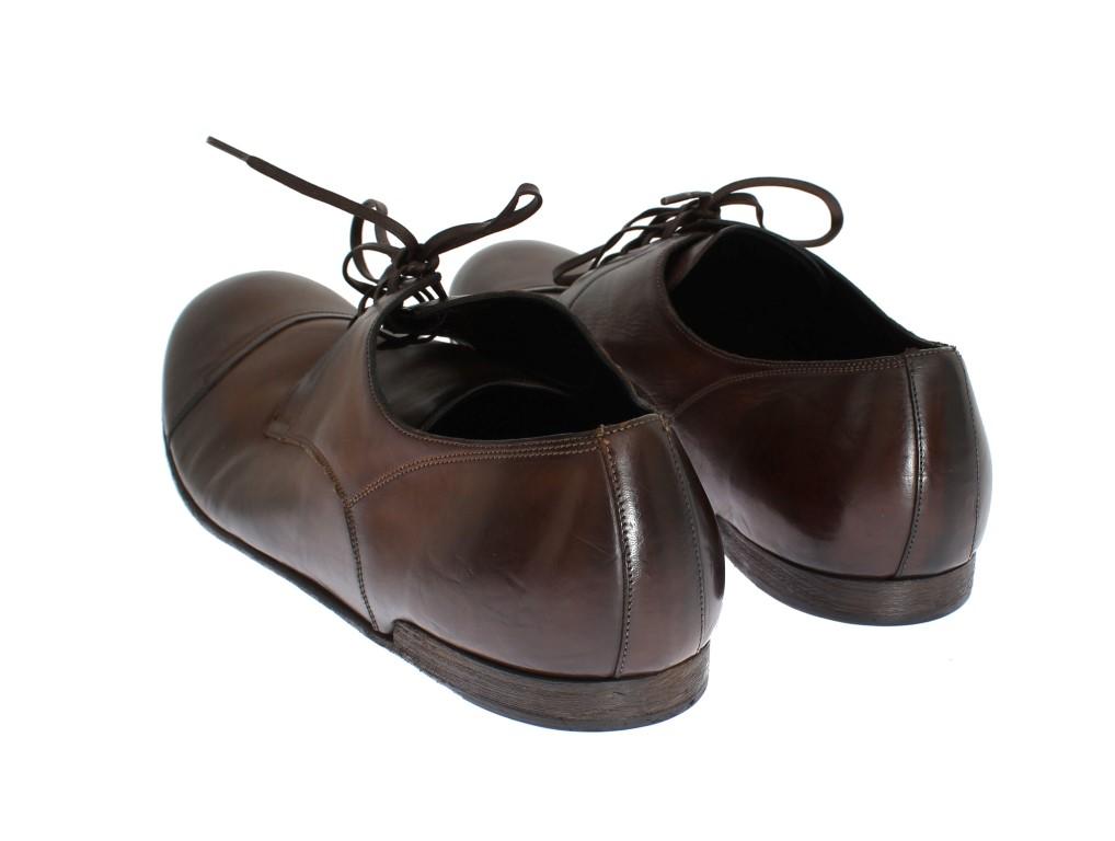 Brown Leather Laceup Dress Formal Shoes