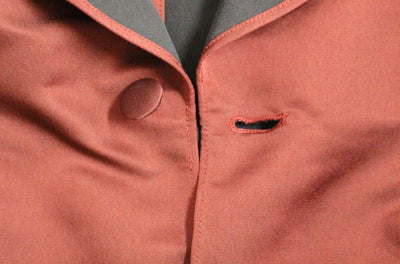 Red silk slim fit blazer