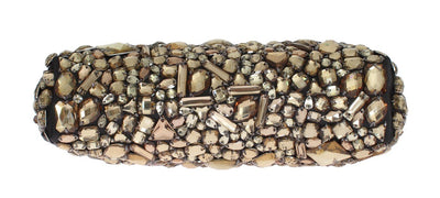 Gold VANDA Crystal Hand Evening Clutch