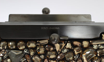 Gold VANDA Crystal Hand Evening Clutch