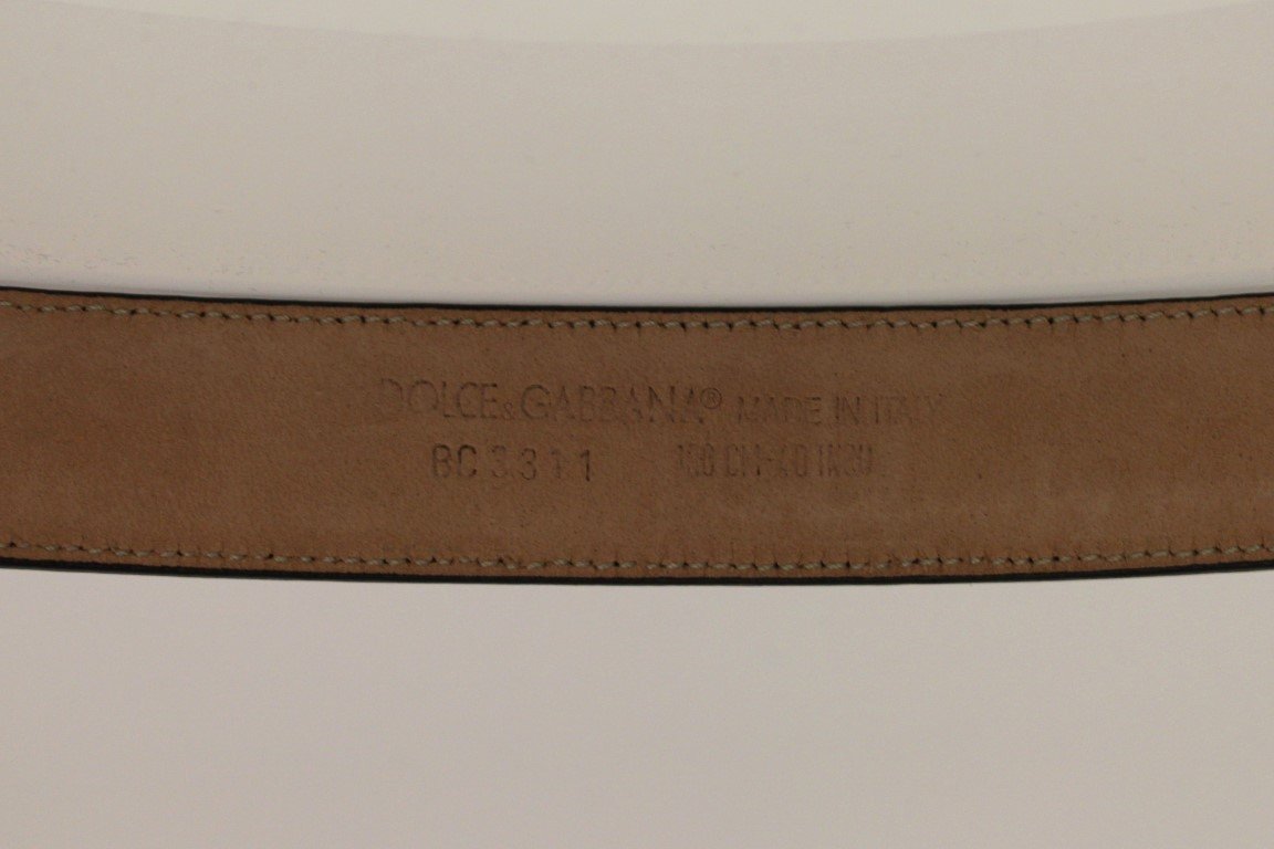Black Leather Logo Belt