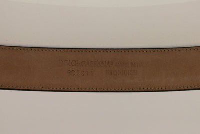 Black Leather Logo Belt
