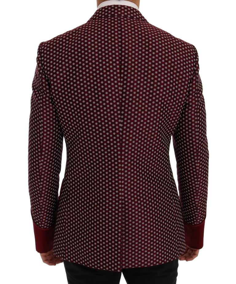 Red One Button Slim Fit Blazer Jacket
