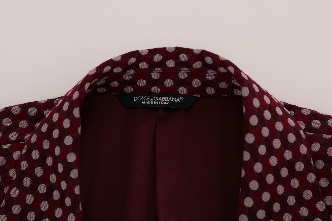 Red One Button Slim Fit Blazer Jacket