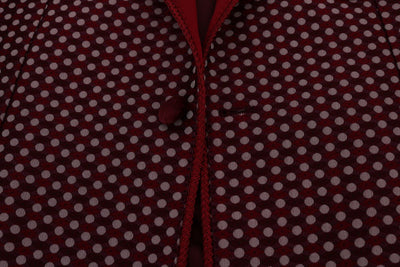 Red One Button Slim Fit Blazer Jacket