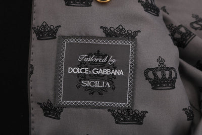 Black Floral Sequined Embroidery Blazer Jacket