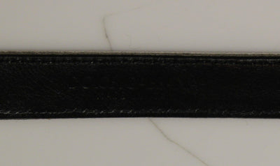 Silver Silk Sequined Silver Logo Belt