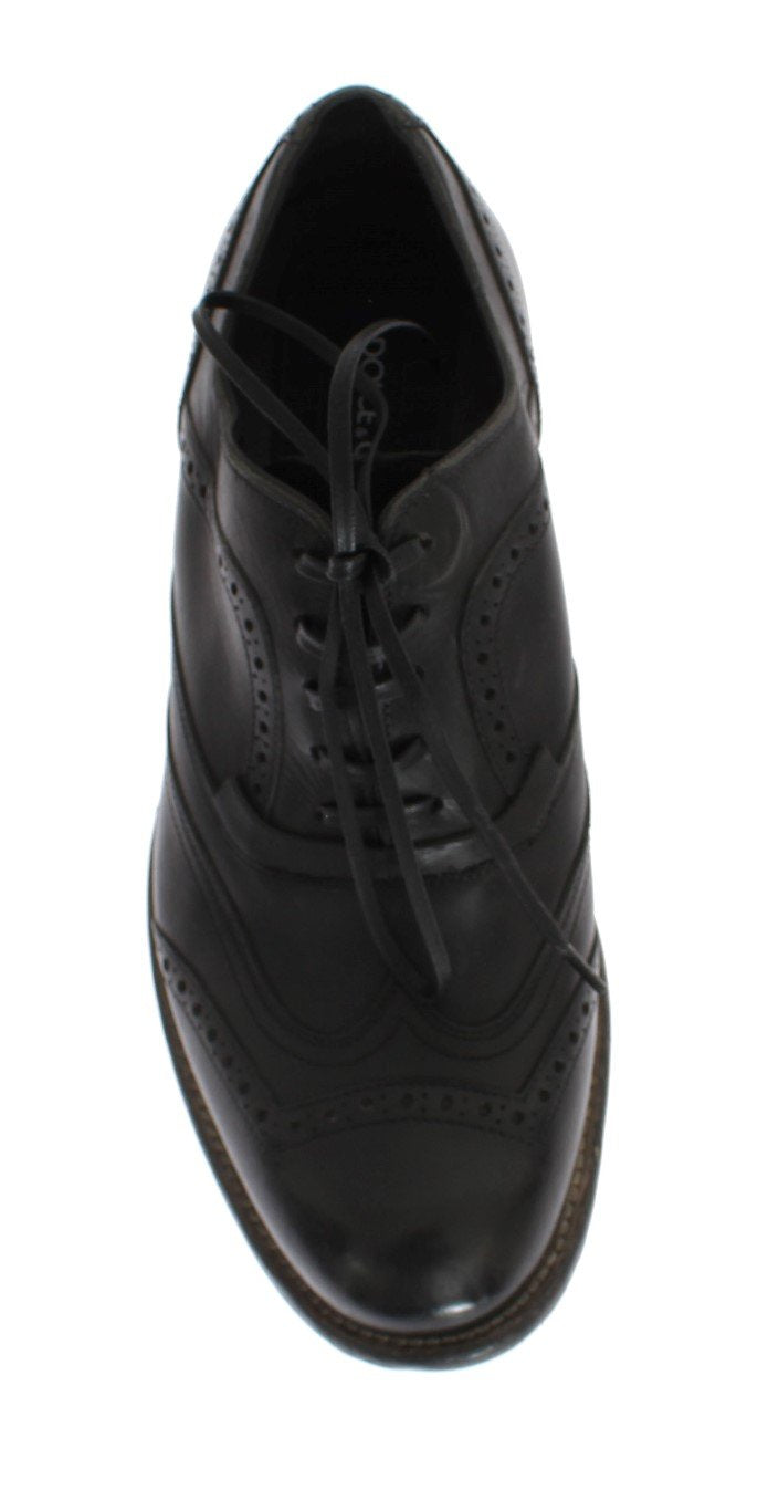 Black Leather Dress Wingtip Shoes