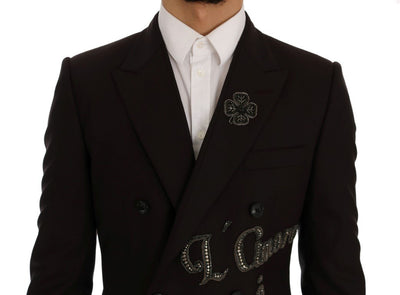 Purple L Amore e Bello Crystal Blazer Jacket