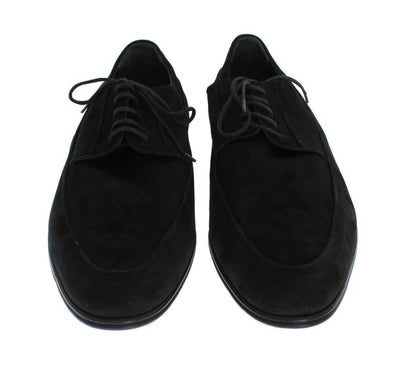 Black Leather Dress Lace Up Formal Shoes
