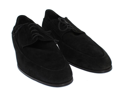 Black Leather Dress Lace Up Formal Shoes