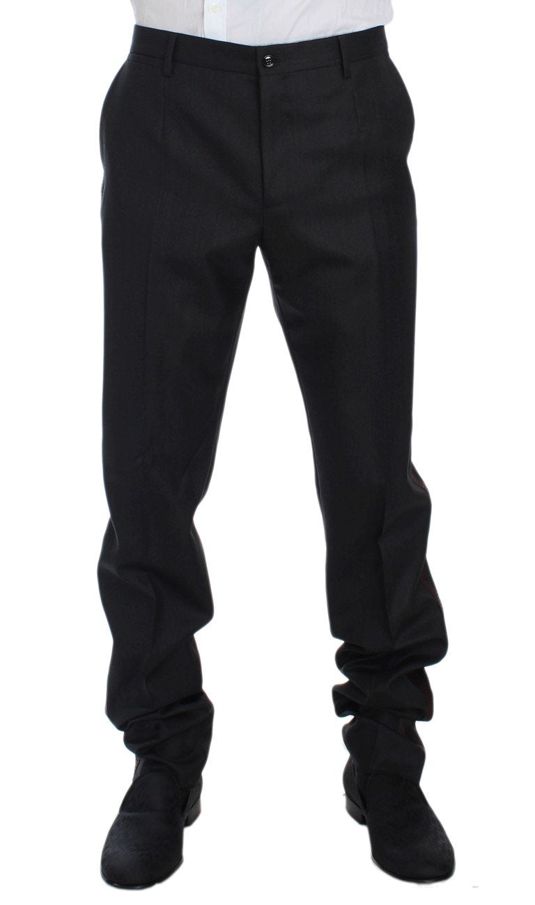 Gray 3 Piece Slim Fit Suit Tuxedo Smoking
