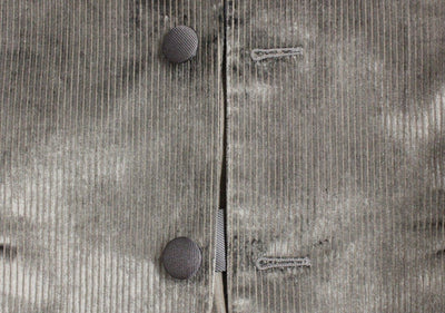 Gray silk slim fit blazer
