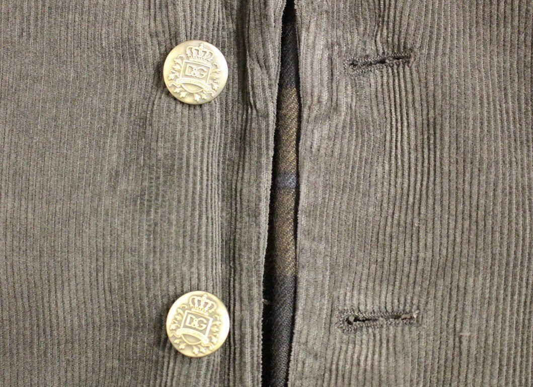 Brown three button slim fit blazer