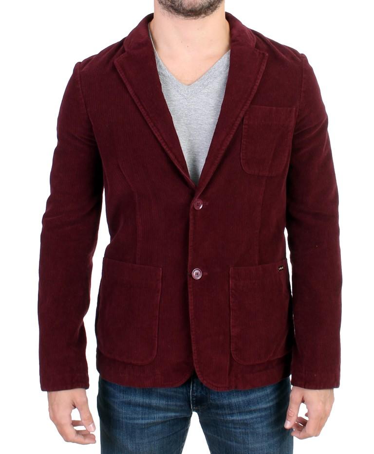 Bordeaux Cotton Corduroy Blazer