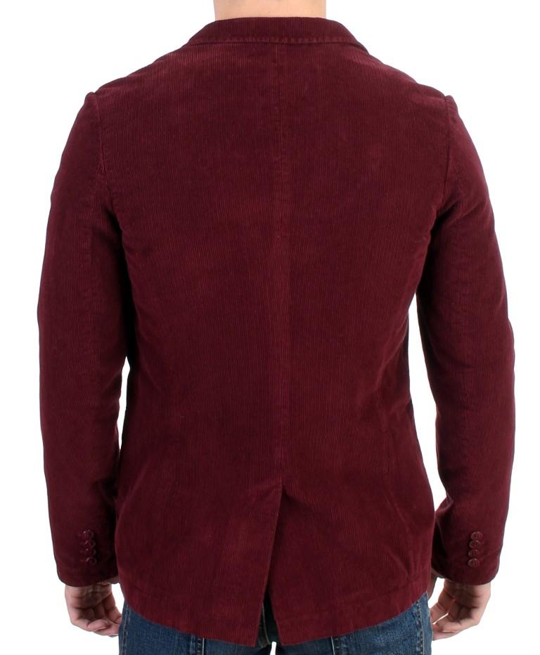 Bordeaux Cotton Corduroy Blazer