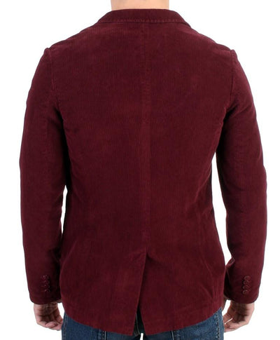 Bordeaux Cotton Corduroy Blazer