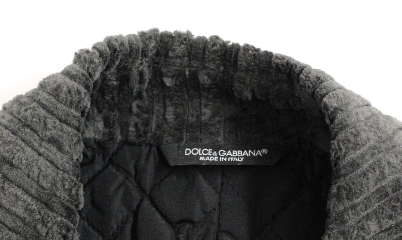 Black Double Breasted Peacoat Jacket