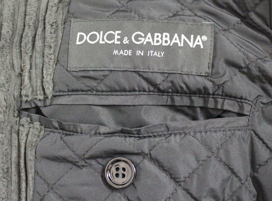 Black Double Breasted Peacoat Jacket