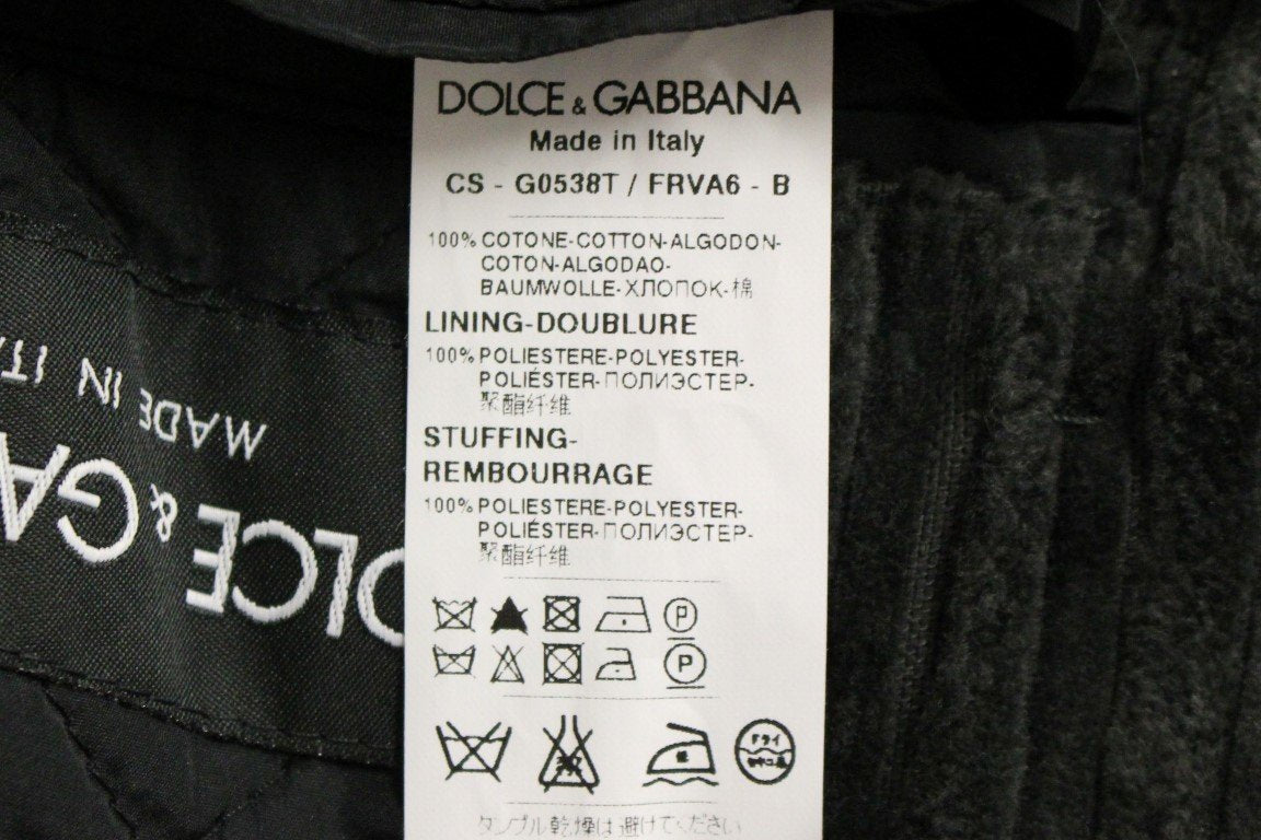 Black Double Breasted Peacoat Jacket