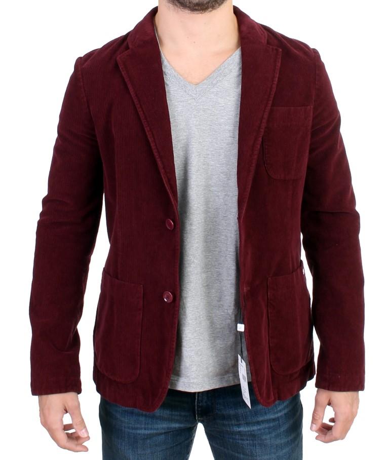Bordeaux Cotton Corduroy Blazer