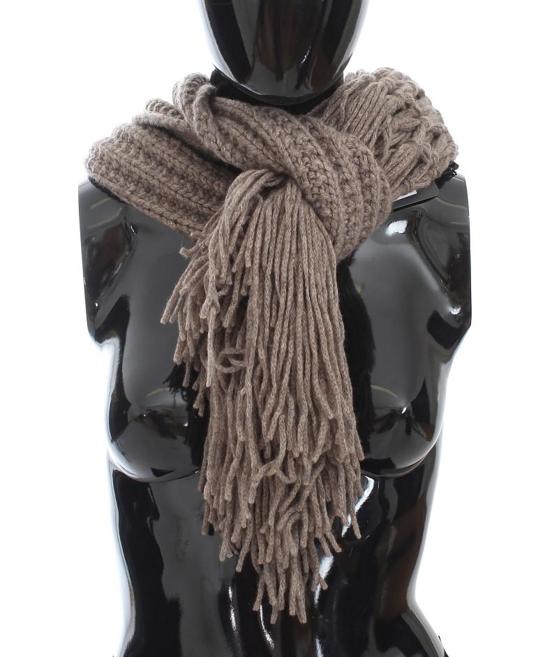 Beige Cashmere Shawl Wrap Scarf