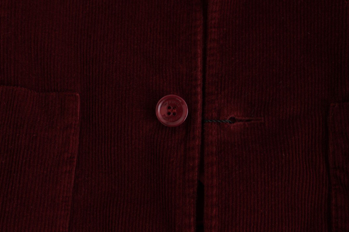 Bordeaux Cotton Corduroy Blazer