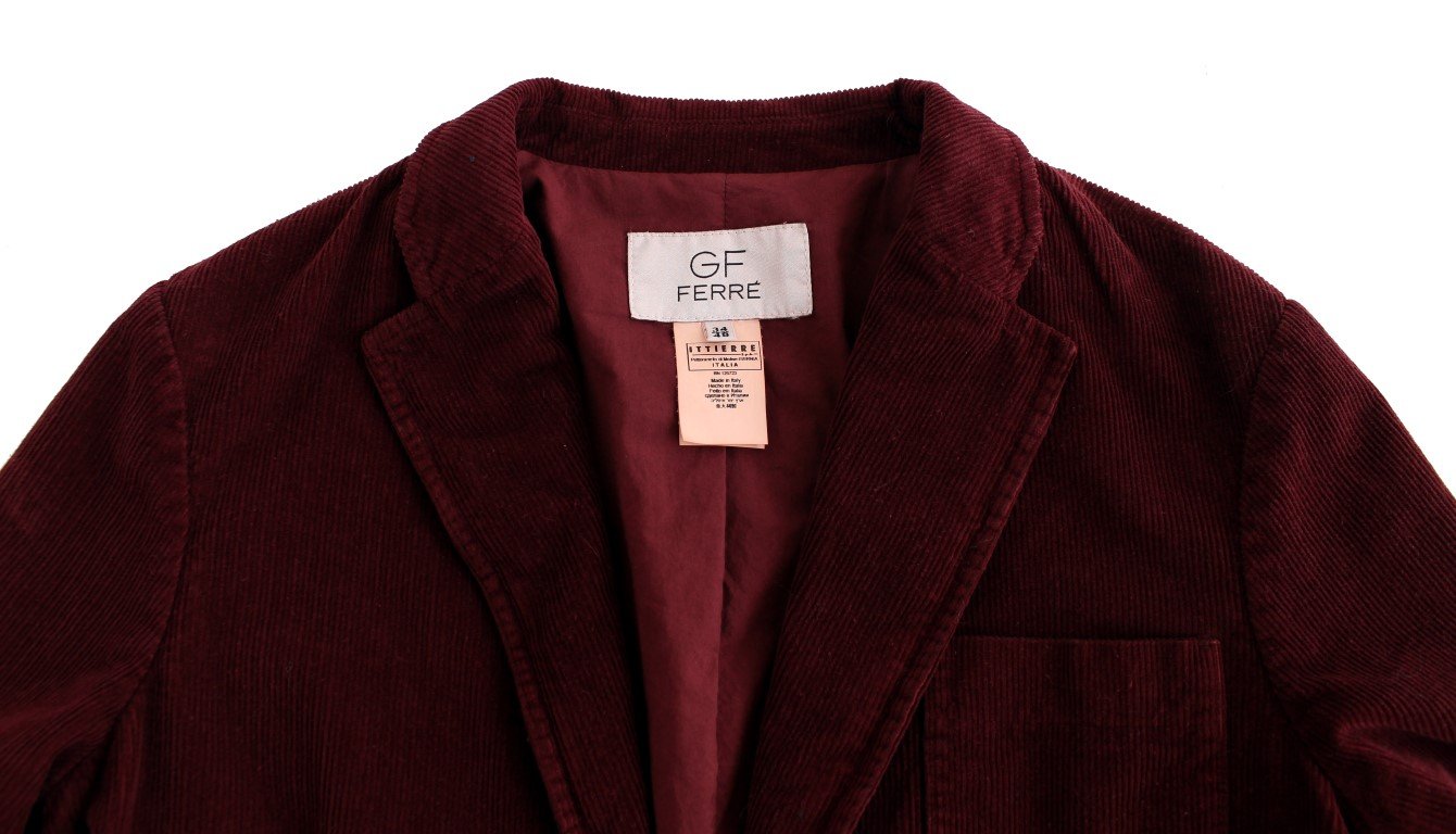 Bordeaux Cotton Corduroy Blazer