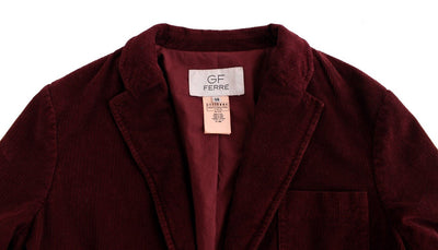 Bordeaux Cotton Corduroy Blazer