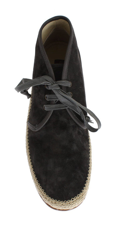 Gray Suede Corrida Chukka Ankle Boots