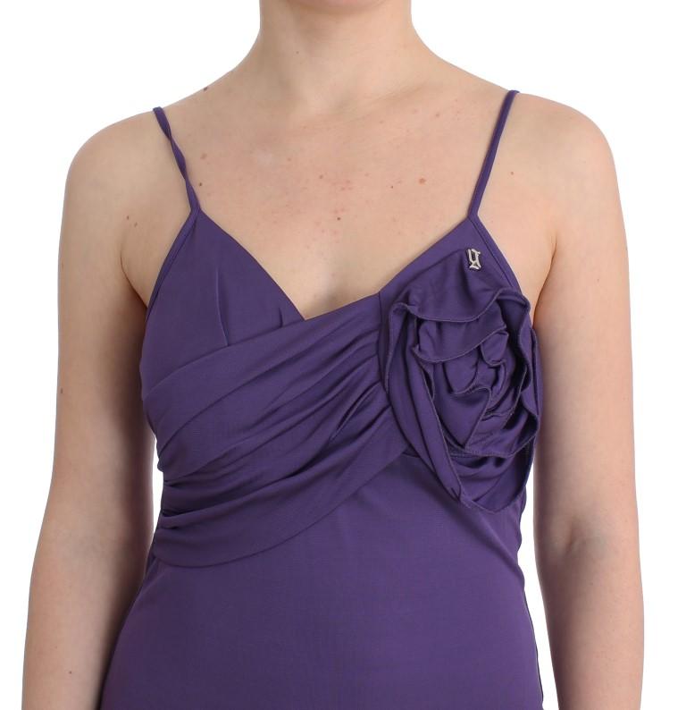 Purple jersey dress