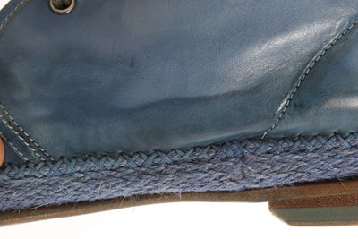 Blue Crust Leather Chukka Ankle Boots