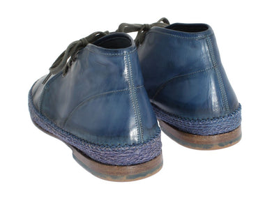 Blue Crust Leather Chukka Ankle Boots