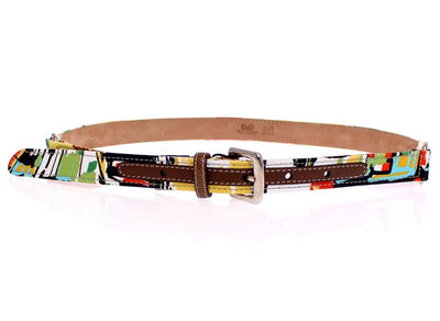 Multicolor Silk Belt