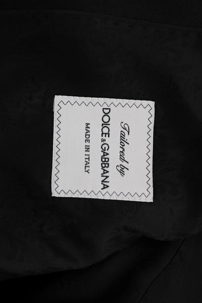 Black Wool Silk Slim Fit 3 Piece Suit