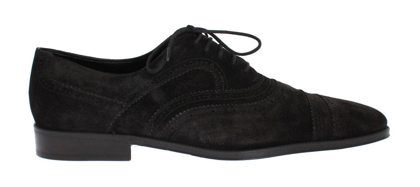 Black Leather Dress Lace Up Formal Shoes