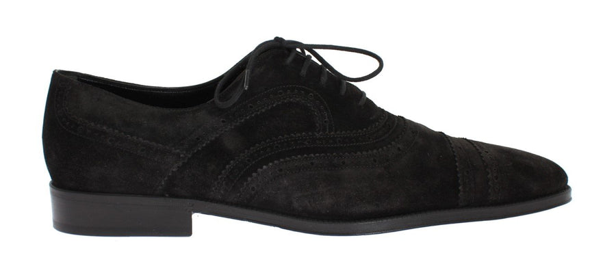 Black Leather Dress Lace Up Formal Shoes