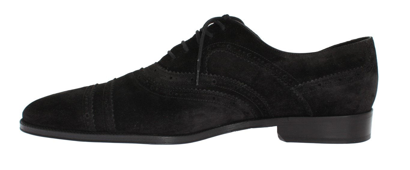 Black Leather Dress Lace Up Formal Shoes